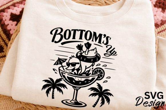 Bottoms Up Duck Summer SVG Design