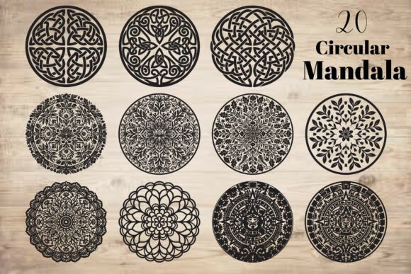 Circular Mandala Embroidery Design