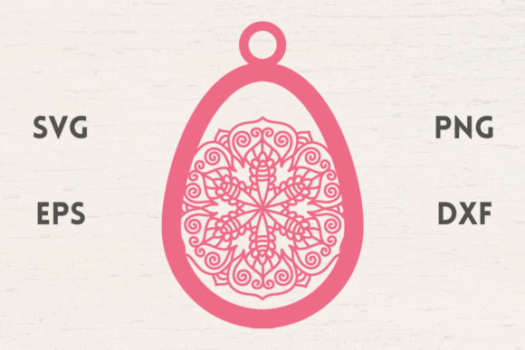 Easter Egg Mandala Ornament SVG