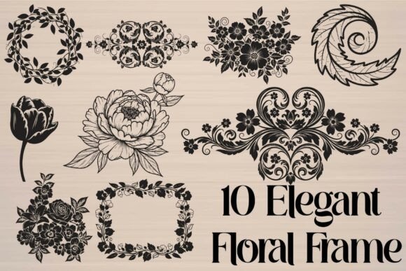 Elegant Floral Frame