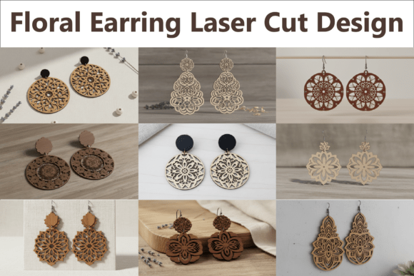 Floral Charm Earring Files
