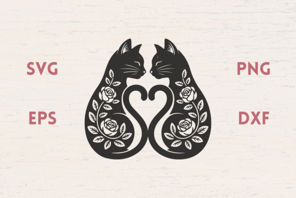 Floral Love Cats