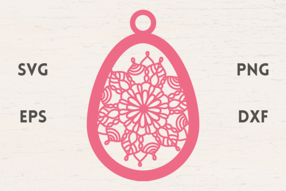 Mandala Easter Egg Ornament SVG
