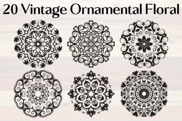 Vintage Ornamental Floral